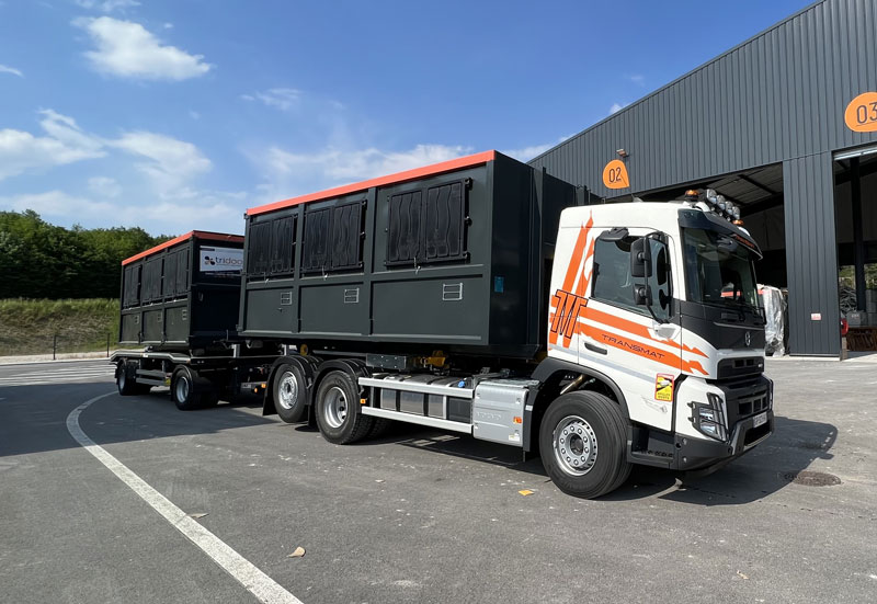 camion ampliroll benne dechets